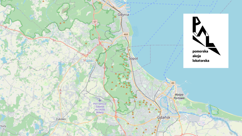 Mapa Trójmiasta z logiem PAL